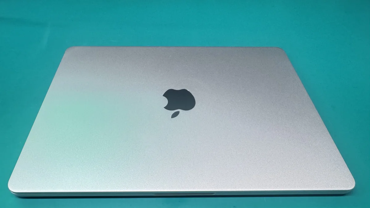 MacBook Pro exterior after liquid damage repair