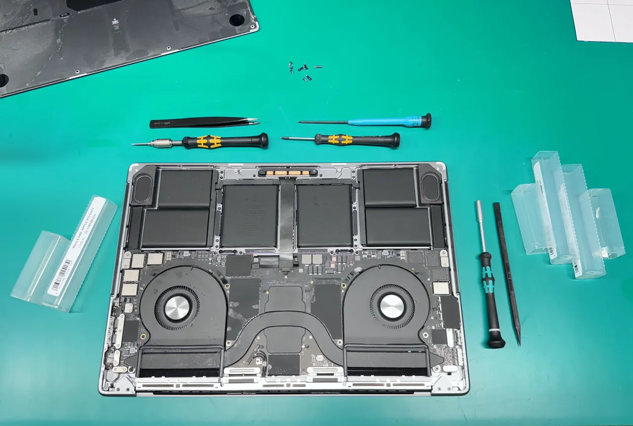MacBook logic board component-level repair at WarriorMac Tampa