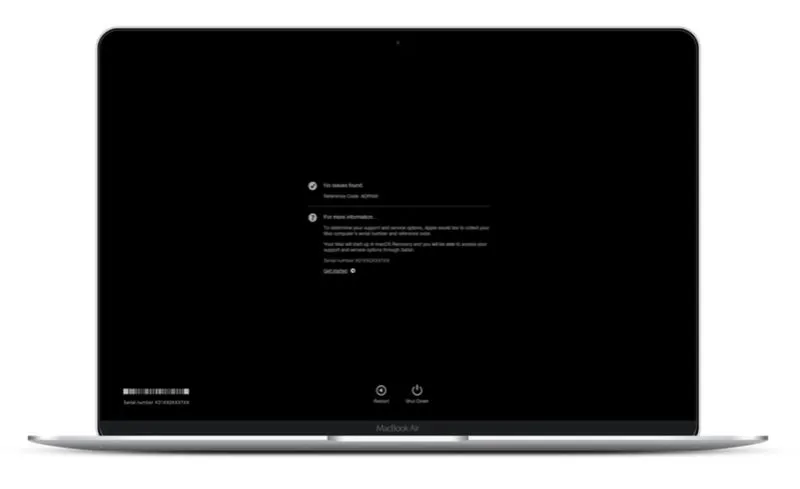 Apple certified technician diagnosing MacBook at WarriorMac Tampa
