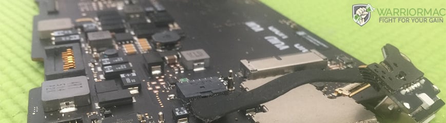 spill damaged Apple Mac Laptop Logic Board